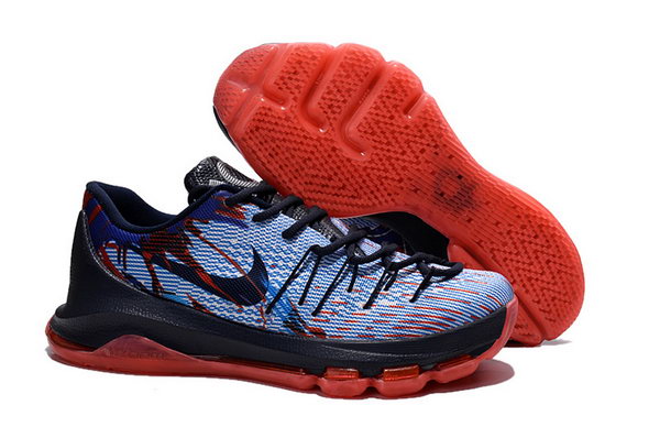 Cheap Nike Kd 8 Black Red Grey Blue Shoes Uk - Click Image to Close